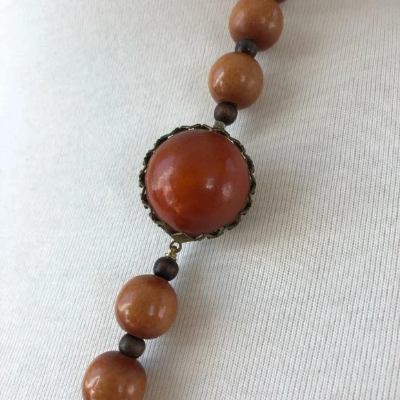 Real Victorian Heirloom Koa Necklace - Picture 10 of 15